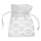 Sachet Dragées Dentelle Fleur x6