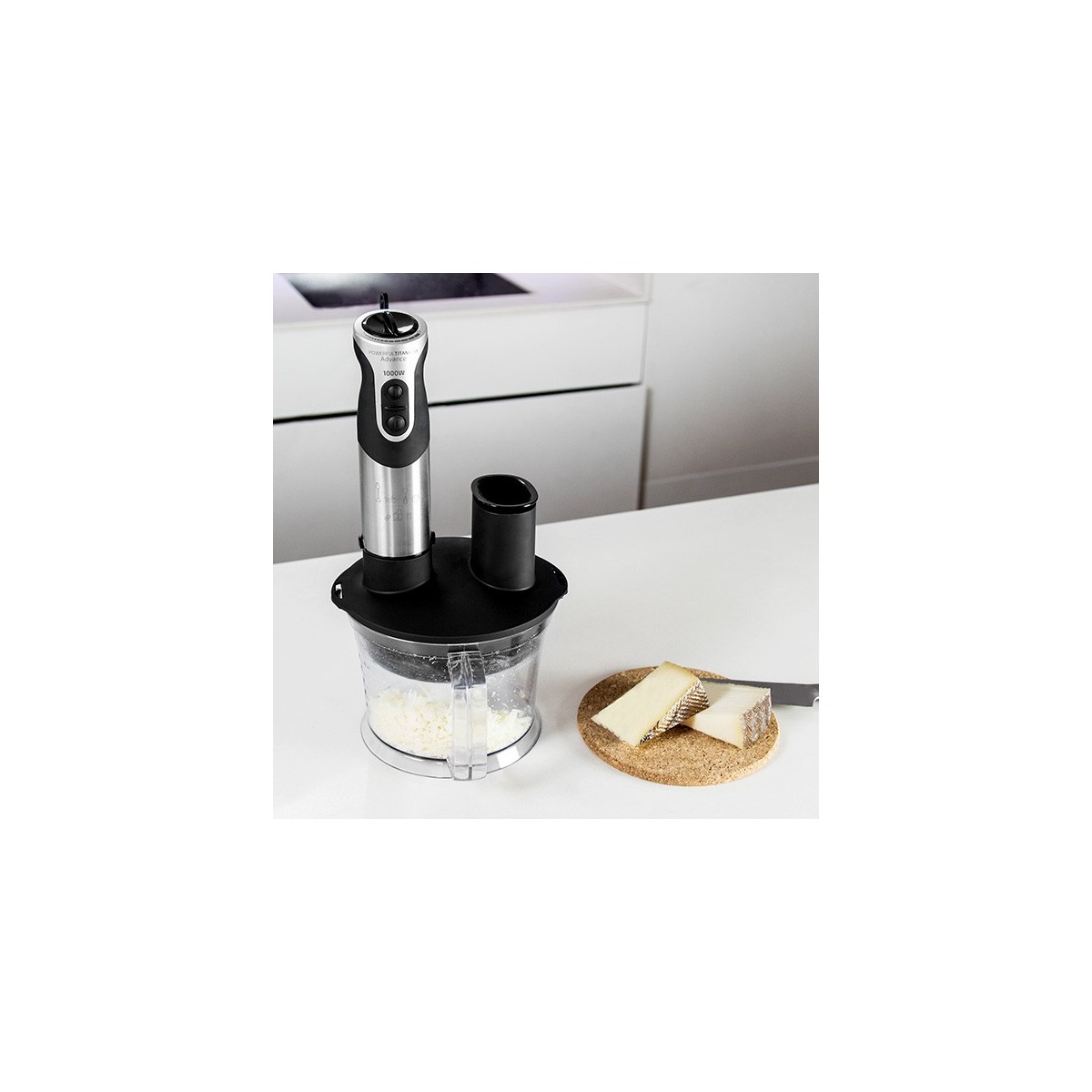 Cecotec Mixeur Plongeant Katana 12 Jar B: 1200 W 21 Vitesses et Turbo 4 Lames avec Titane Noir Cecotec Mixeur Plongeant Katana 12 Jar B: 1200 W 21 Vitesses et Turbo 4 Lames avec Titane Noir