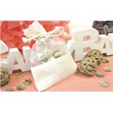 Sachet Dragées Lin Organza x5