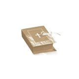 Boite Dragées Communion Livre Kraft x1