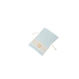 4x Sachet Dragées Lin Rayure bleu