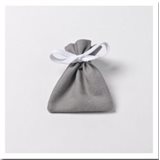 6 x Sachet Dragées Coton Gris