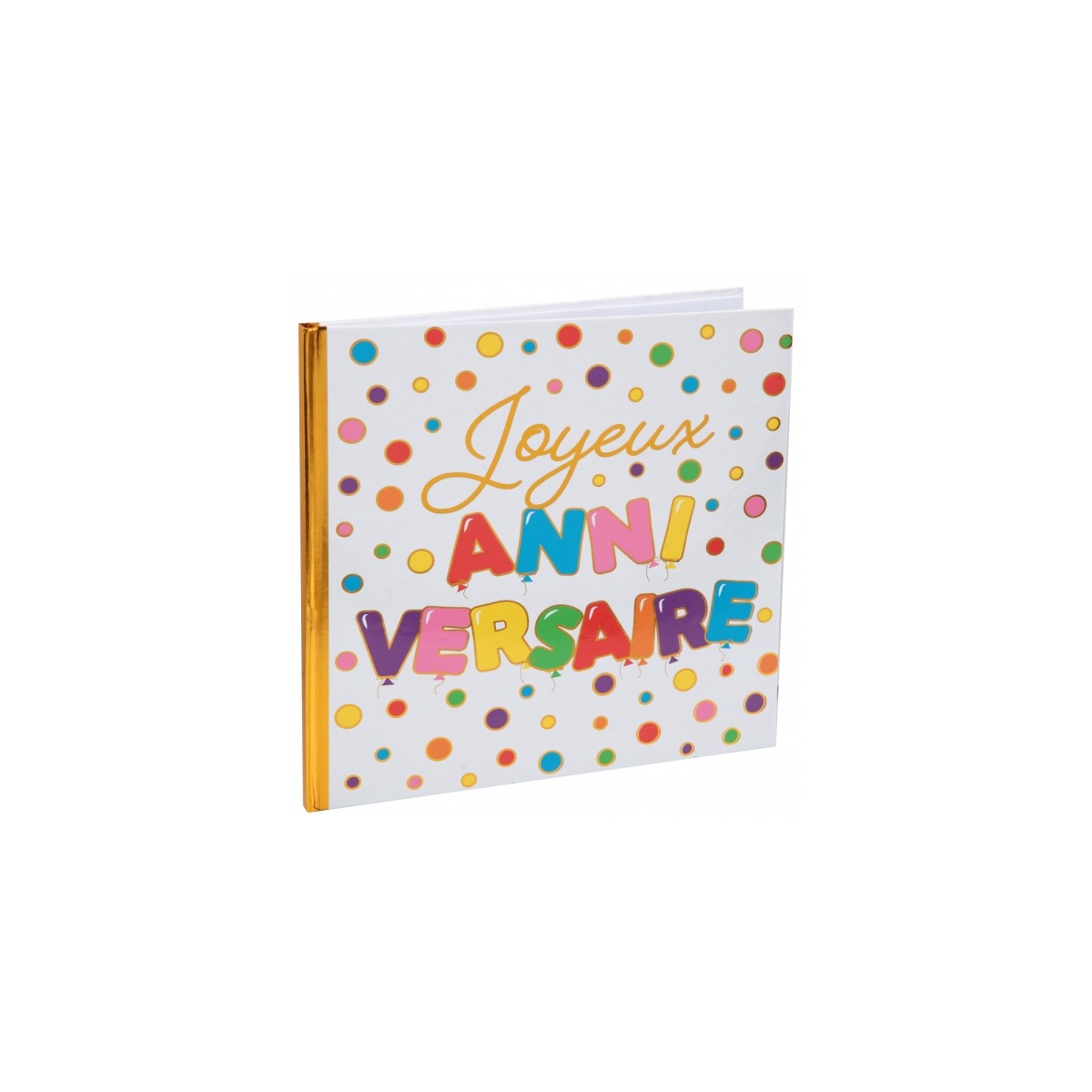 Livre d'or joyeux Anniversaire Multicolore