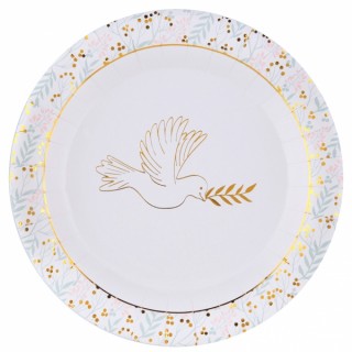 Set de vaisselle jetable de Fête - coeur - 10x assiettes / 10x