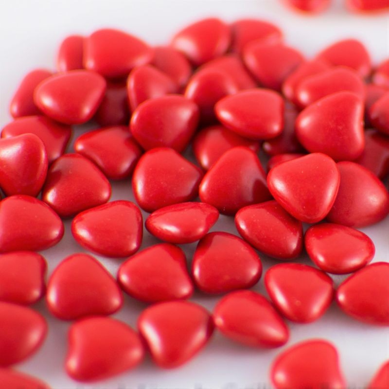 500g Dragées Coeur Rouge - Dragées Reynaud