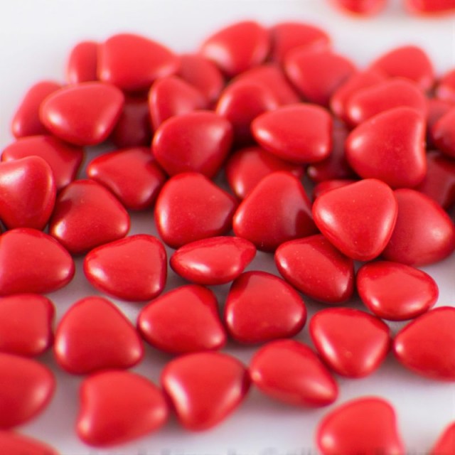 500g Dragées Coeur Rouge - Dragées Reynaud