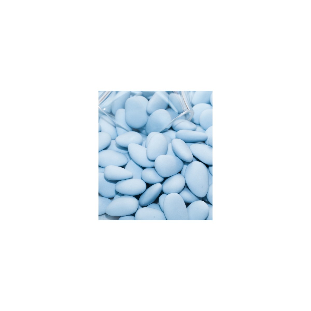 500g Dragées Amande 40% Bleu - Dragées Reynaud