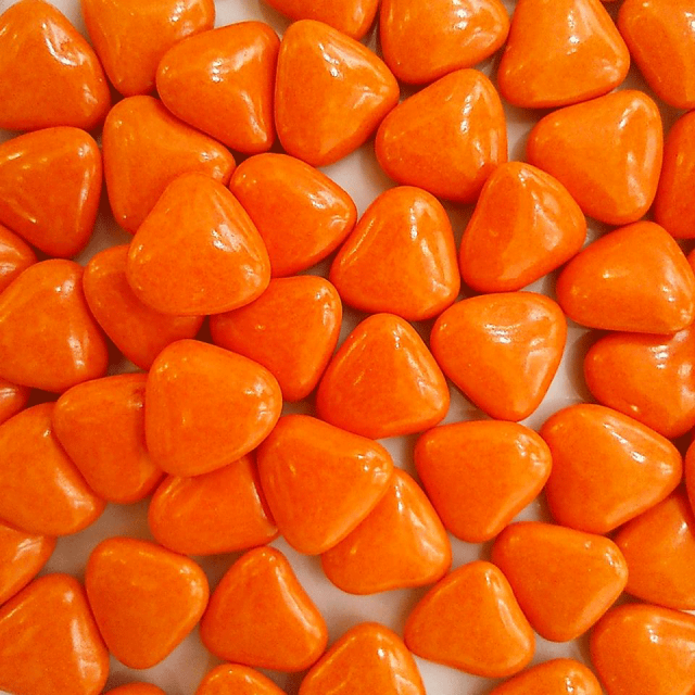 1kg Dragées coeur chocolat Orange
