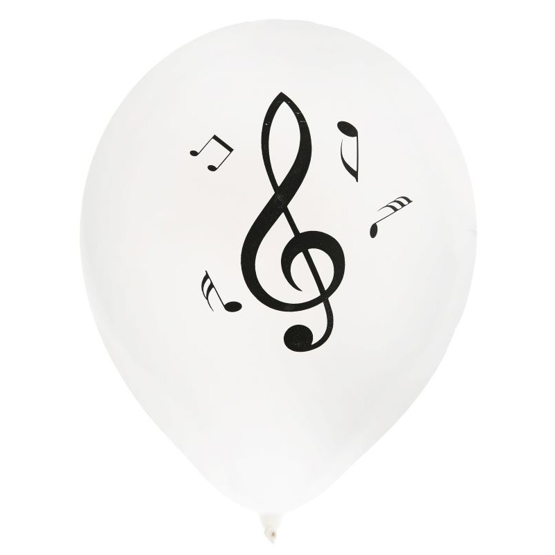 8x Ballon de baudruche musique