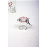 Pot Dragées Verre Hermétique Rose x1