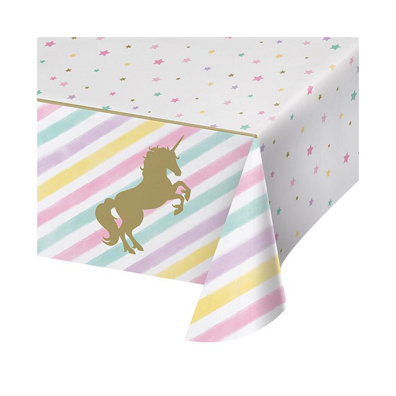 Nappe Anniversaire Licorne Rainbow