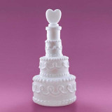24 Bulles de Savon Mariage Gateau Coeur