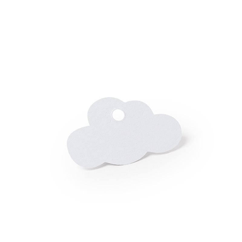 Étiquette dragées Nuage Blanc x 12