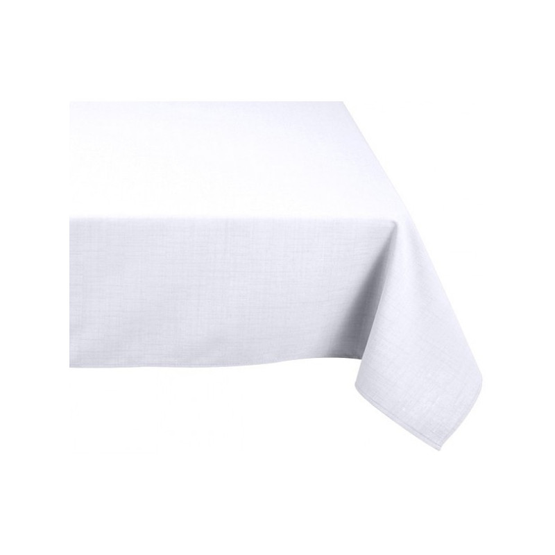 Nappe rectangulaire anti-tâches ESSENTIEL blanche 140x300cm - Centrakor