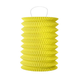 Lampion Accordeon Jaune x2