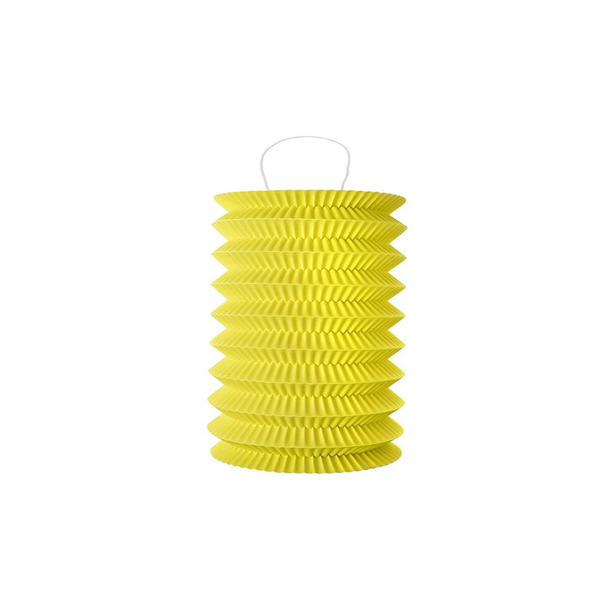 Lampion Accordeon Jaune x2