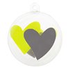 Boule dragées coeur vert x1