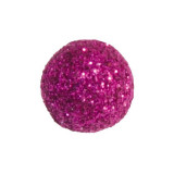 x50 boules pailletées décoration - fushia