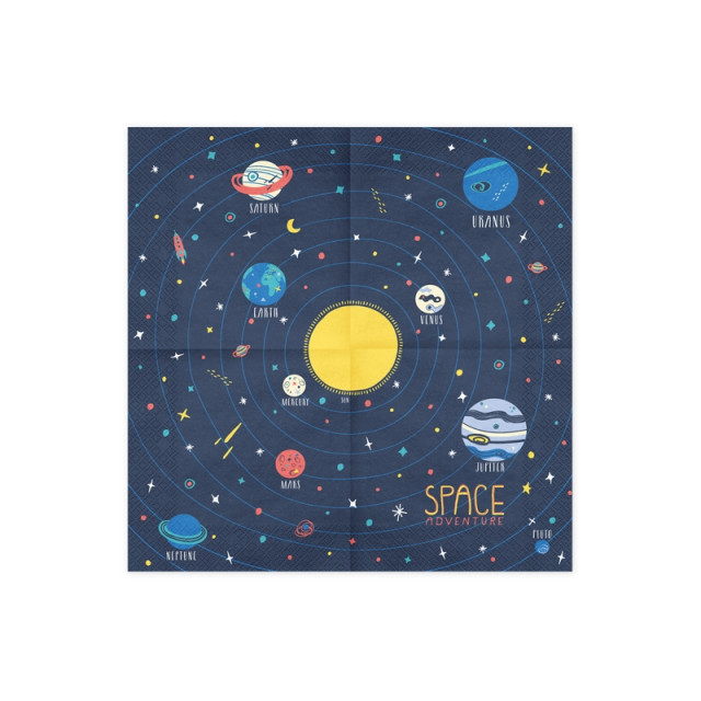 serviette-theme-planete