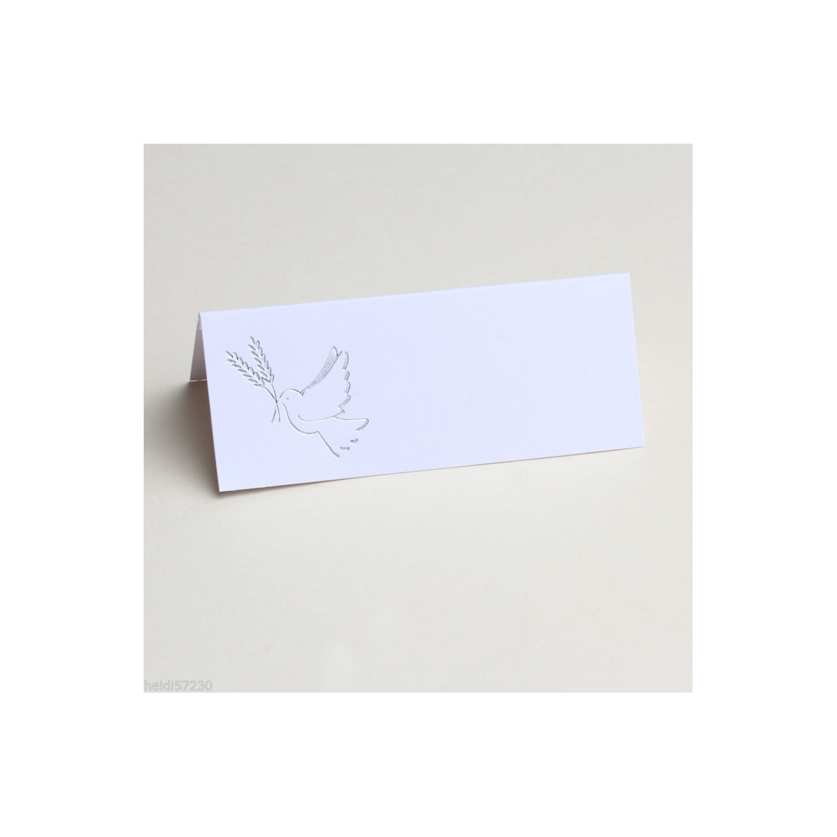 marque place-colombe-communion-mariage