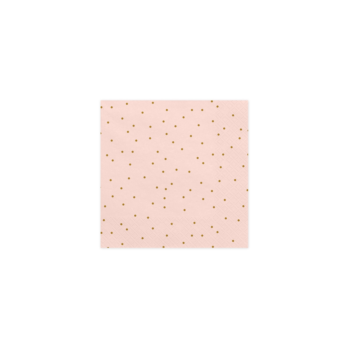 Serviettes Papier Or Rose, Lot de 30 Cocktail Serviettes en Papier Rose  Gold à Pois Serviette