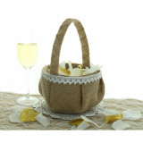 panier-mariage-champêtre-jute et dentelle