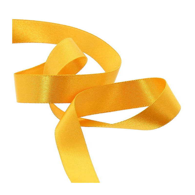 Ruban Satin Jaune 6mm - 25m