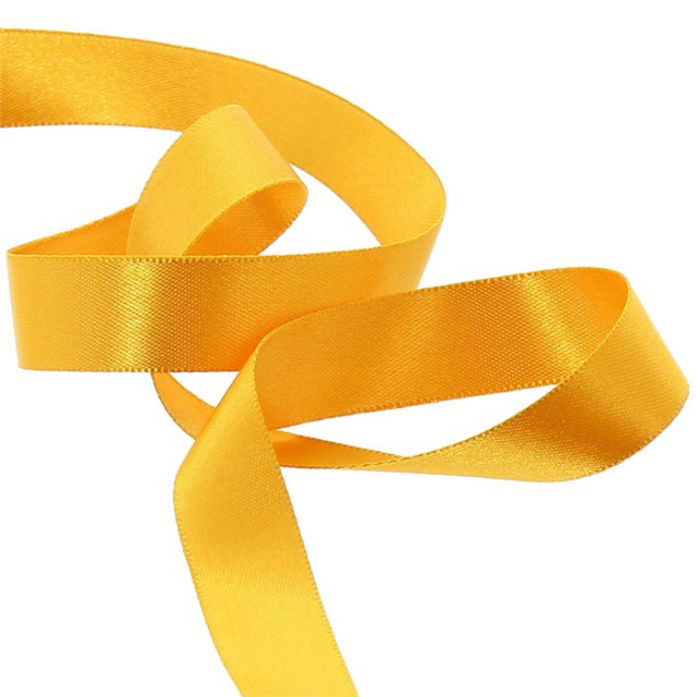 Ruban Satin Jaune 6mm - 25m