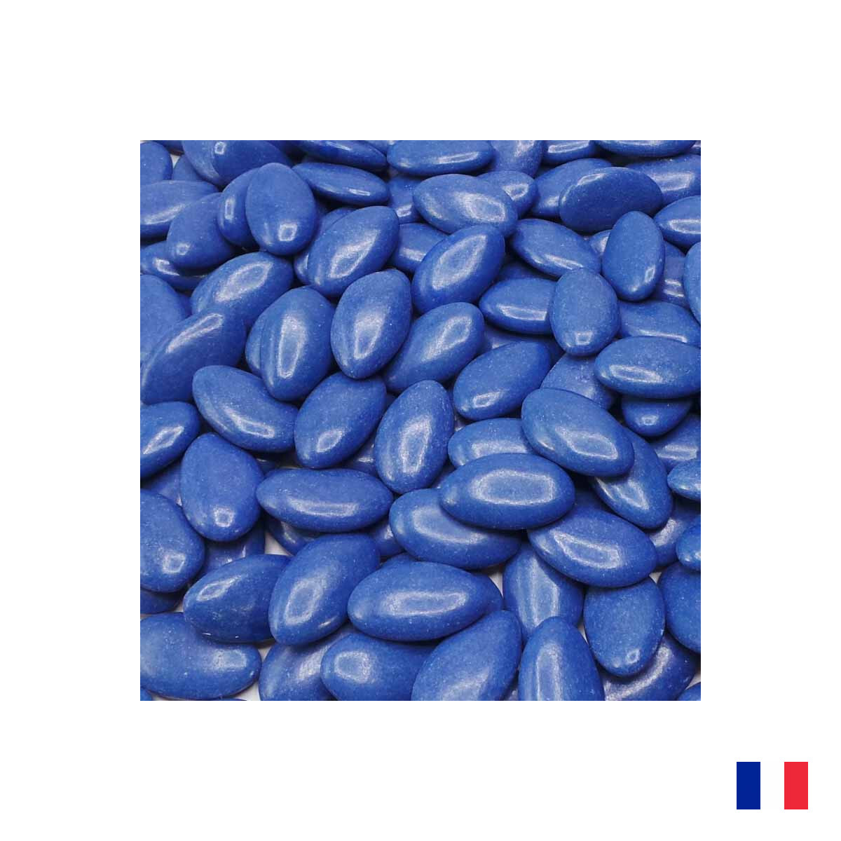 Dragées amande variation blanc et bleu 1kg - pas cher de qualité