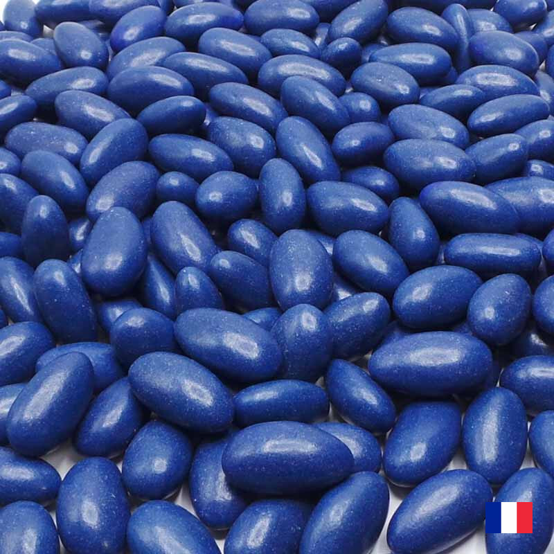 Dragées amande variation blanc et bleu 1kg - pas cher de qualité