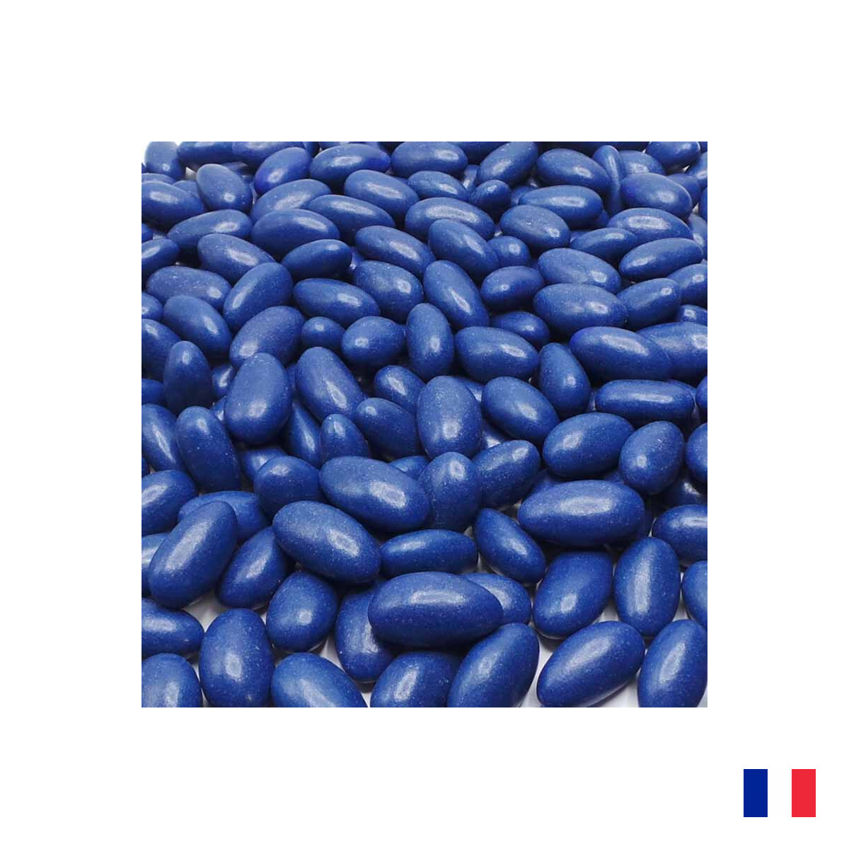 1KG DRAGEES AMANDE 40% - BLEU MARINE