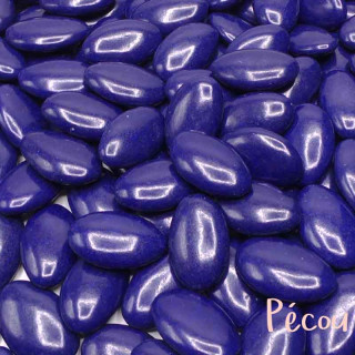 1kg Dragées chocolat Pécou 70% - Bleu Marine