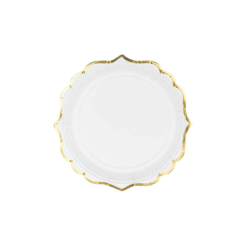 assiette-carton-blanc-et-or