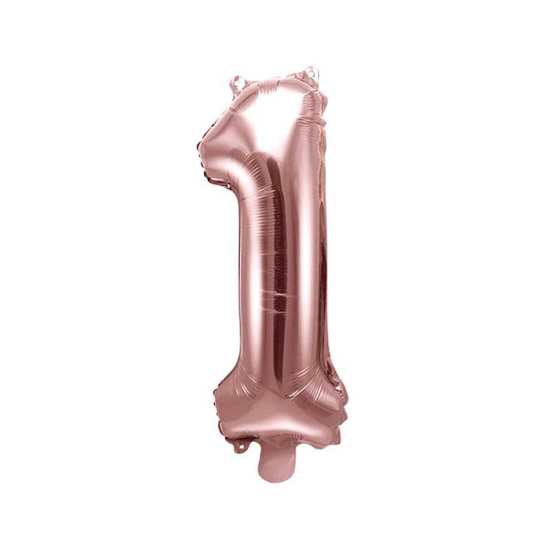 Ballon Chiffre 1 Rose Gold