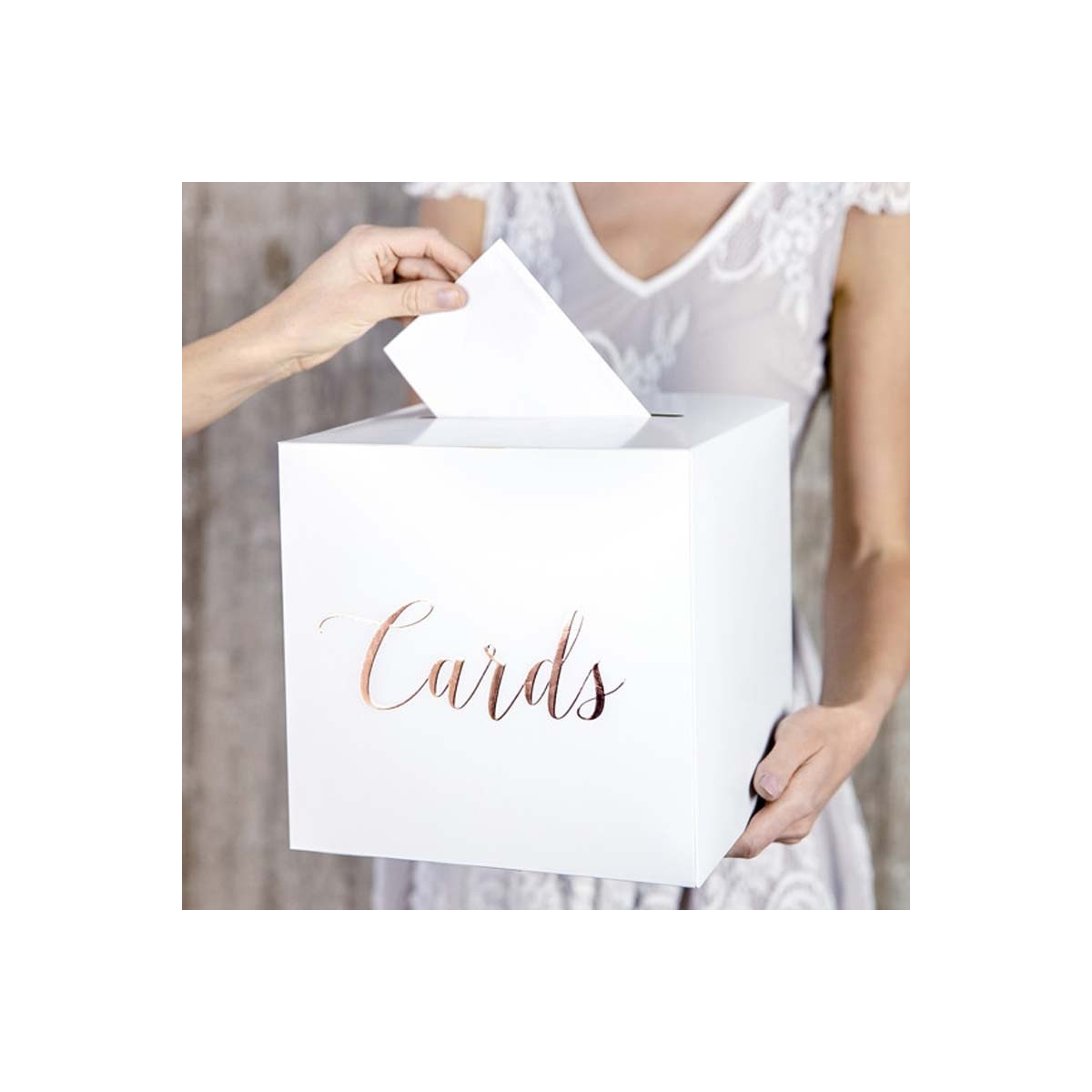 Urne Mariage Cards Rose Gold