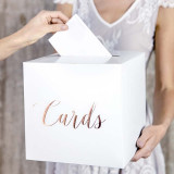 Urne Mariage Cards Rose Gold