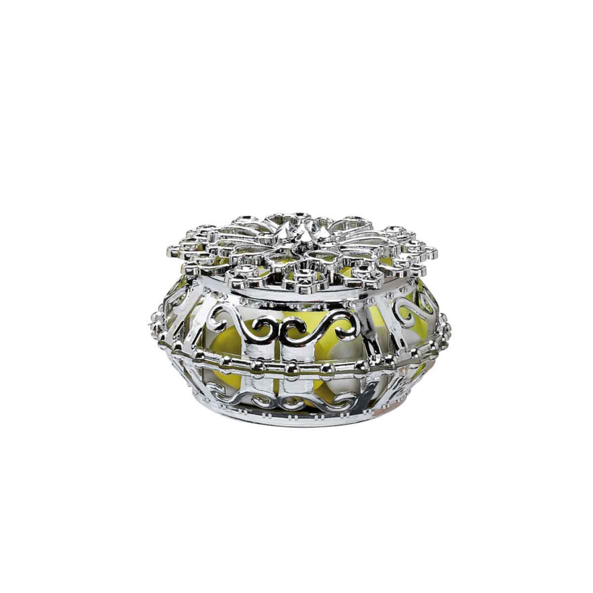 Contenant Dragées Arabesque Metal - Argent