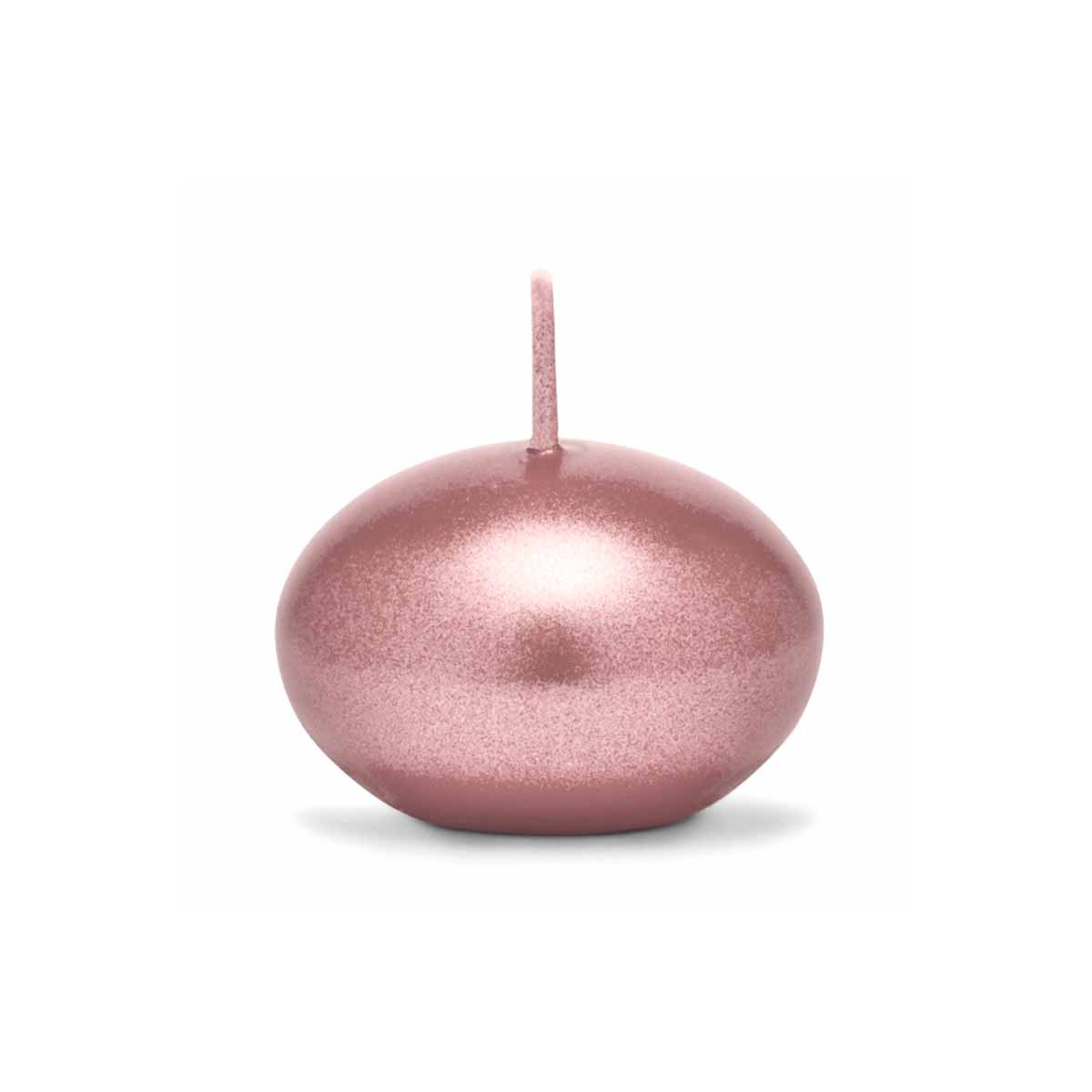 DECLASSEE Petite Bougie flottante Ronde Métallisée Rose Gold