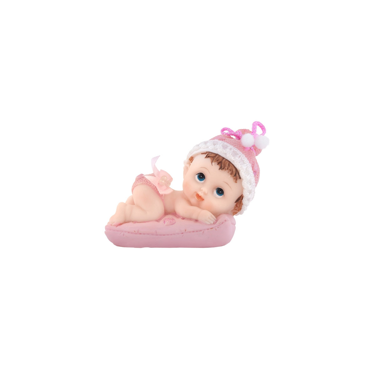 Figurine Baptême Fille Coussin