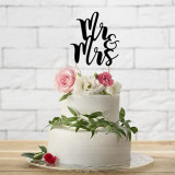 Cake Topper Mr & Mrs Noir
