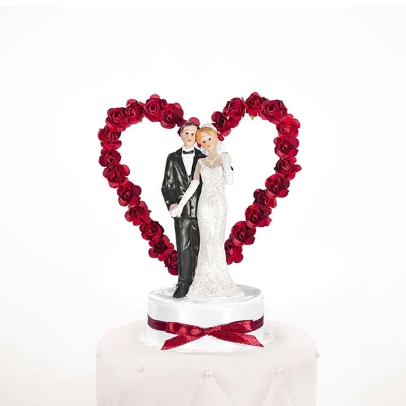 Figurine pour gâteau de mariage - Couple de mariés avec Valise - Jour de  Fête - Voyage - Thèmes