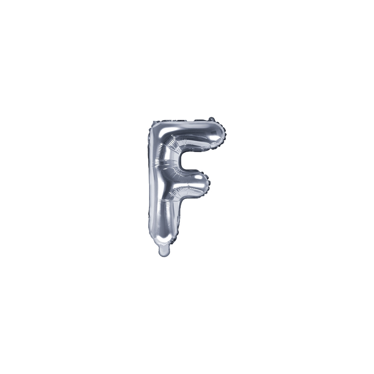 Ballon lettre F Argent