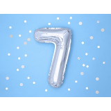 Ballon Chiffre 7 Argent