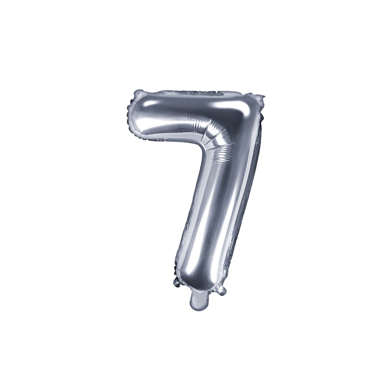 Ballon Chiffre 7 Argent