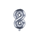 Ballon Chiffre 8 Argent