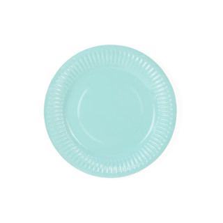 x6 Assiettes Turquoise