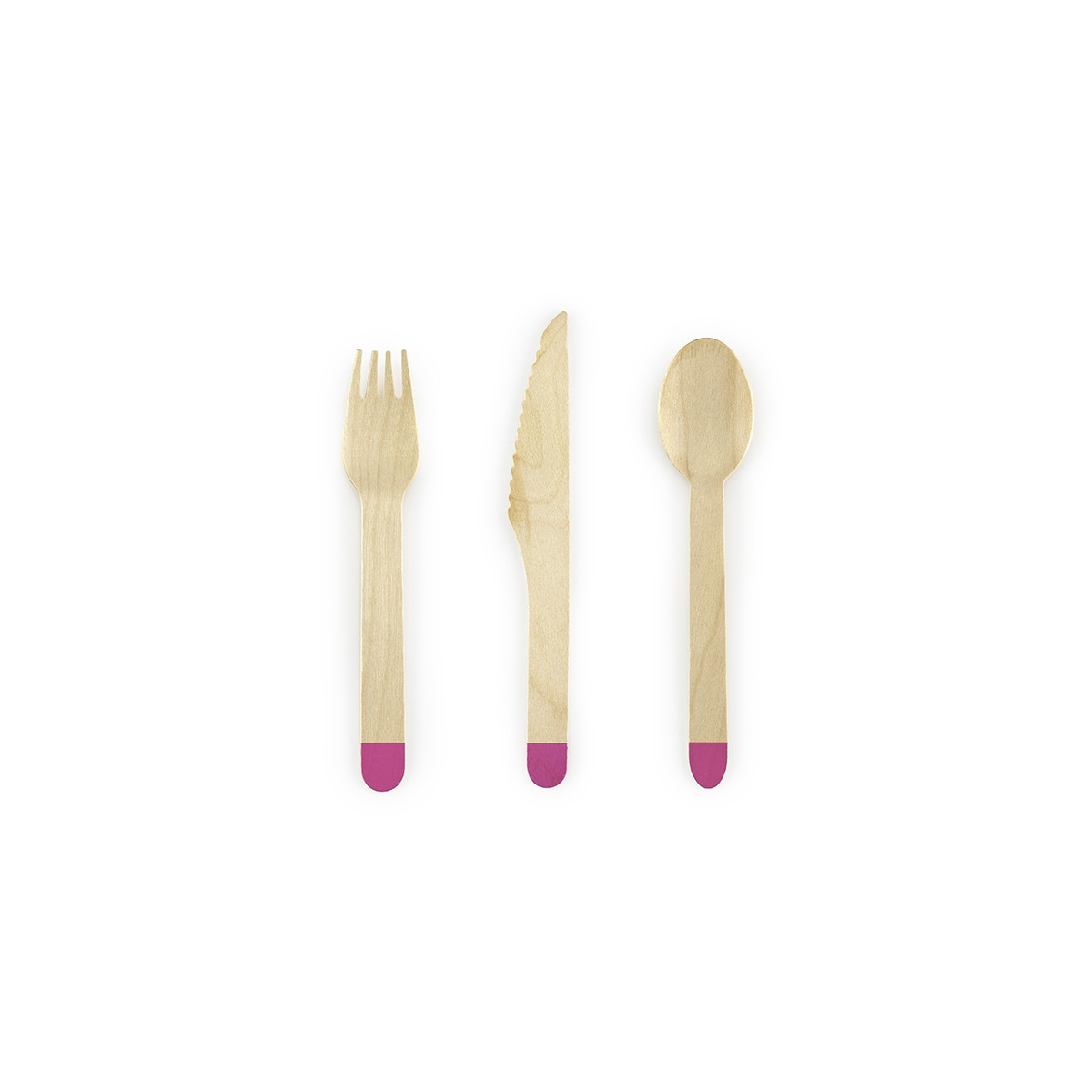 Ménagère en bois Rose 18 pièces