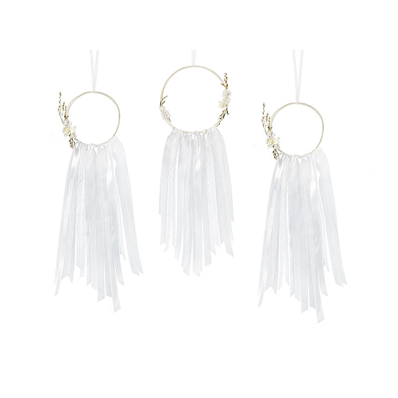 Décoration Attrape rêve blanc
