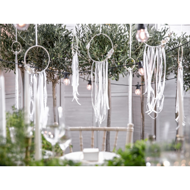 Décoration Attrape rêve blanc