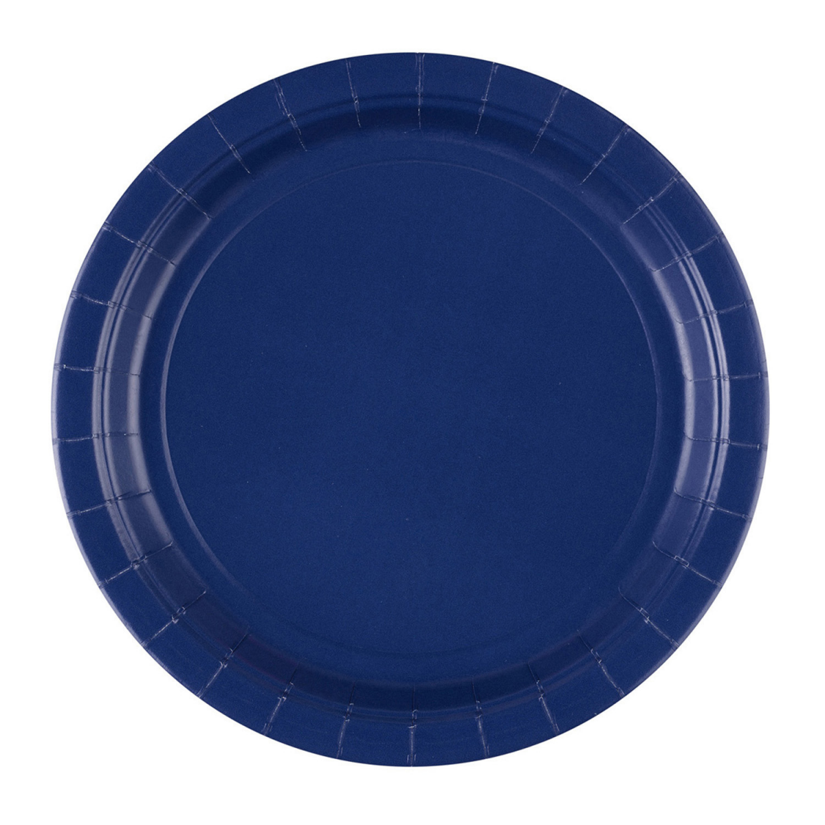 8 assiettes carton bleu clair